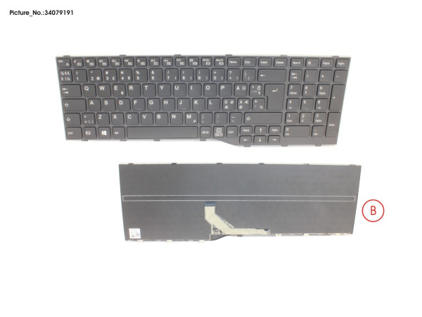 KEYBOARD BLACK NORDIC WIN10