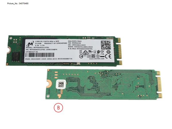 SSD S3 M.2 2280 MOI 1300 512GB(OPAL)