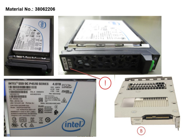 SSD PCIE3 4TB READ-INT. 2.5" H-P EP