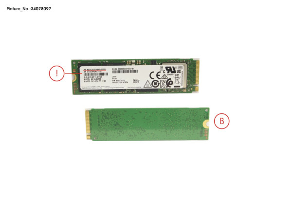 SSD PCIE M.2 2280 PM981A 256GB (NON-SED)