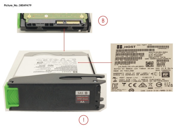 DX S4 HDDE HD DRIVE 10TB 7.2K AF