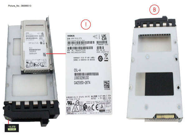 SSD SAS 24G RI 15.36TB IN LFF SLIM