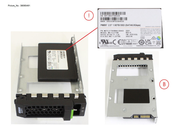 SSD SATA 6G 1.92TB MU LFF FOR NUTANIX