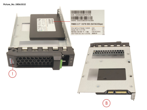 SSD SATA 6G RI 1920GB IN LFF SLIM