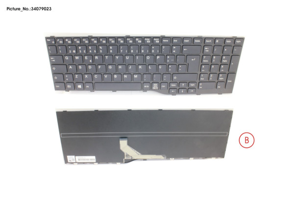 KEYBOARD BLACK PORTUGAL WIN10