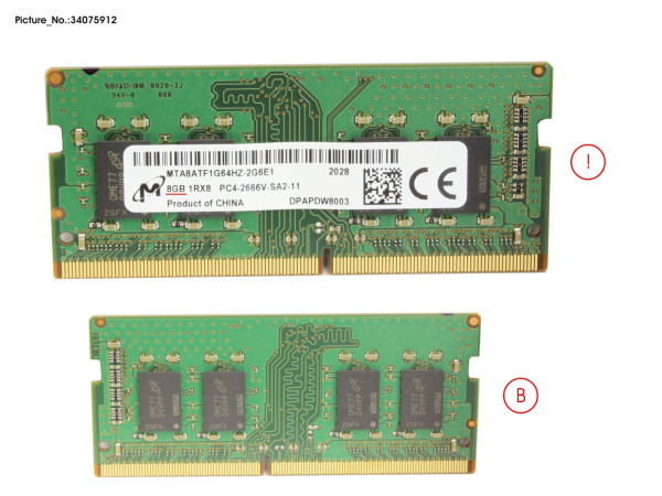 MEMORY 8GB DDR4