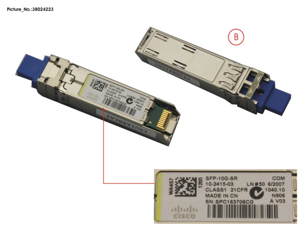 SFP+ MODULE MMF CISCO 10GBE LC