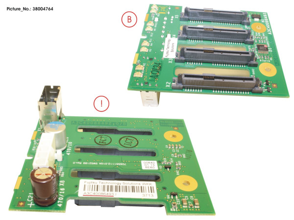 SAS BACKPLANE 4X2,5