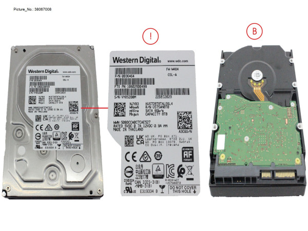 HD BC-SATA 6G 8TB 7K2 512E NON-HOT PL LF