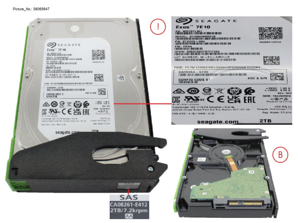 DX S3/S4 HDDE HD DRIVE 2TB 7.2K