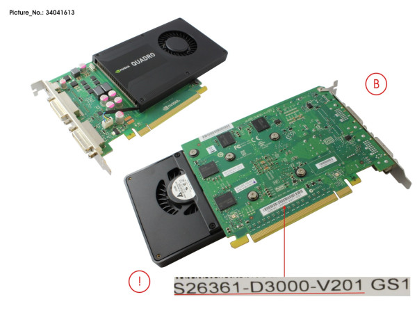 VGA NVIDIA QUADRO K2000D 2GB