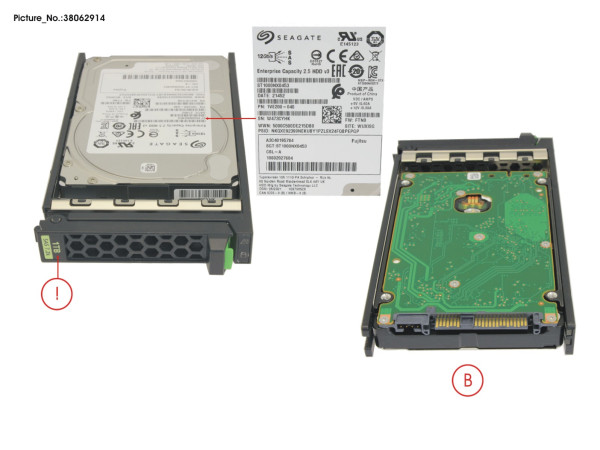 HD SAS 12G 1TB 7.2K 512N HOT PL 2.5' BC