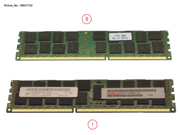 DX500/600 S3 CACHEMEM 16GB 1X DIMM