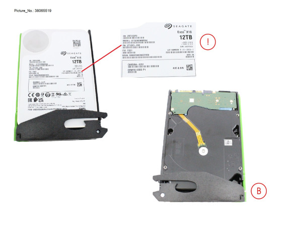 DX HDDE NLSAS HD DRIVE 3.5" 12TB 7.2K