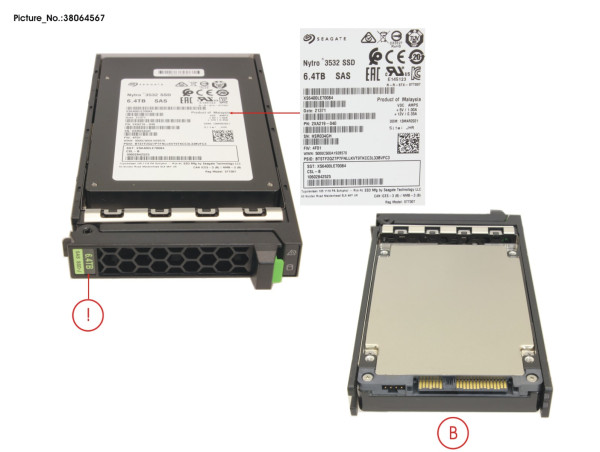 SSD SAS 12G MU 6.4TB IN SFF SLIM