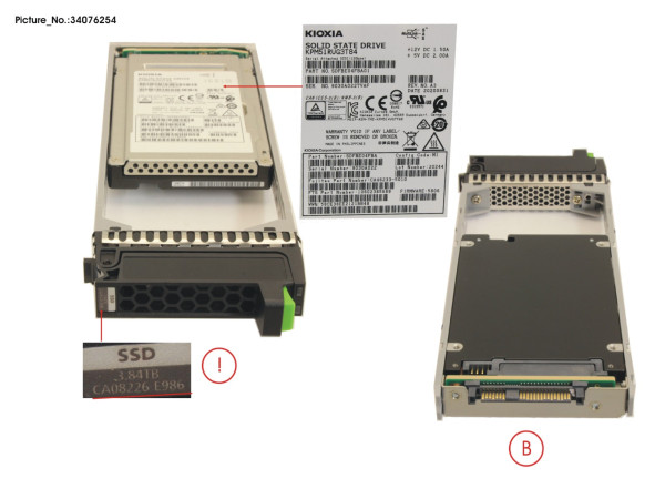 DX S3/S4 SSD SAS 2.5' 3.84TB 12G