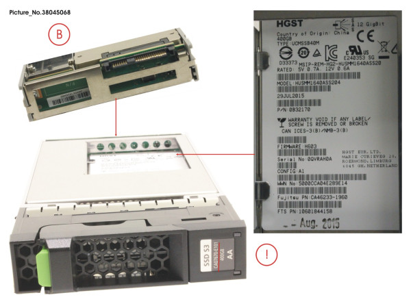 DXS3 MLC SSD 3.5' 400GB SAS3