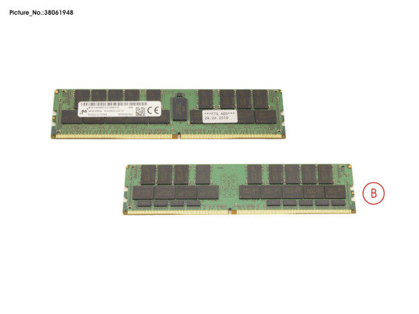 64GB (1X64GB) 4RX4 DDR4-2933 LR ECC