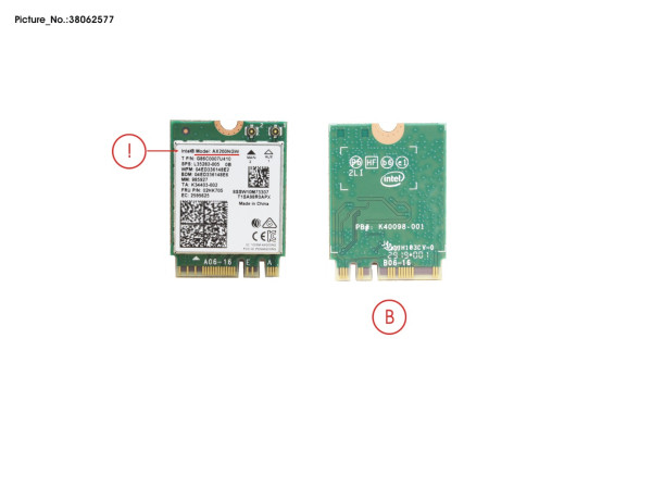 WLAN INTEL AX200 NGWG.NV, 2230 2X2