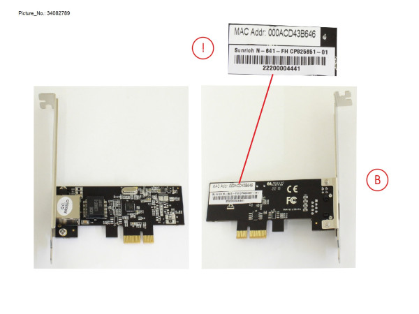 LAN CONTROLLER 2.5G PCIEX1 FH