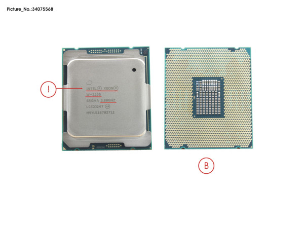 CPU XEON W-2235 6C 3.8GHZ 130W