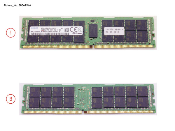 64GB (1X64GB) 2RX4 DDR4-2933 R ECC