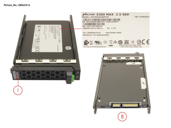 SSD SATA 6G 480GB MU SFF SLIM