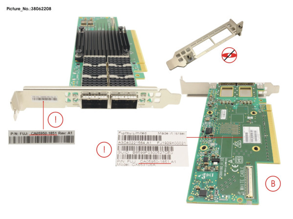 PIB EP 100GB 2 PORT DER CONNECTX-6