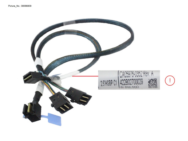 MINISASHD CABLE, INT RAID TO 2.5X8 FHSBP