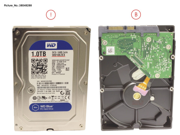 HDD 1TB SATA S3 7.2K 4K 3.5'