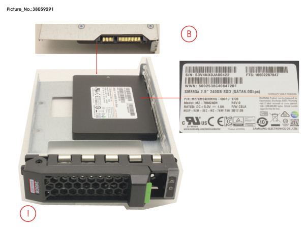 SSD SATA 6G 240GB MIXED-USE 3.5' H-P EP