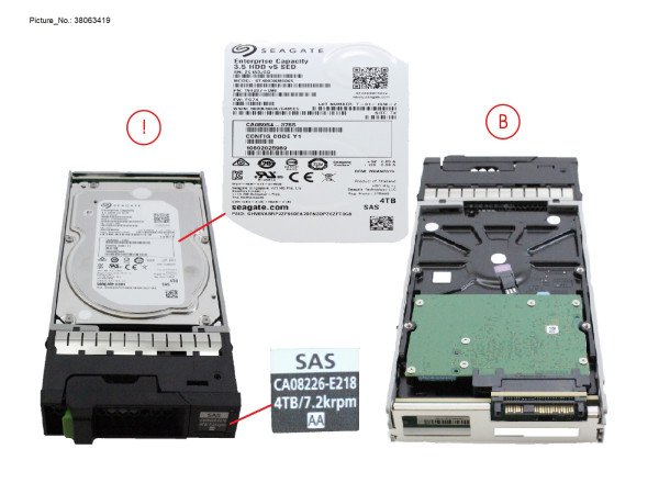 DX S3/S4 SED NLSAS 4TB 7.2 3.5 X1