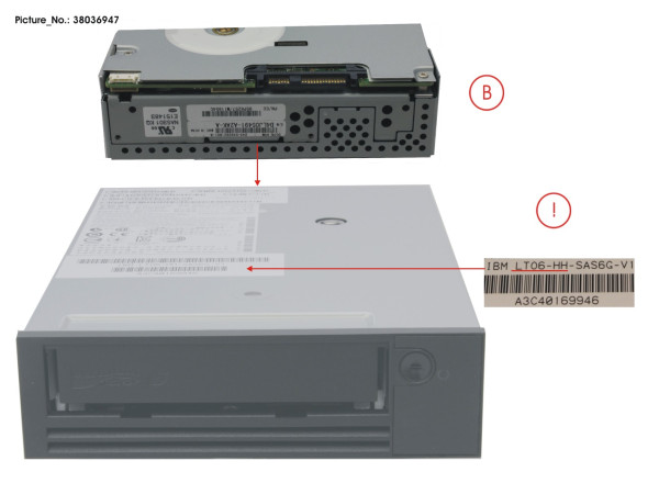 TAPE KIT LTO6HH 2.5TB 160MB/S SAS 6GB