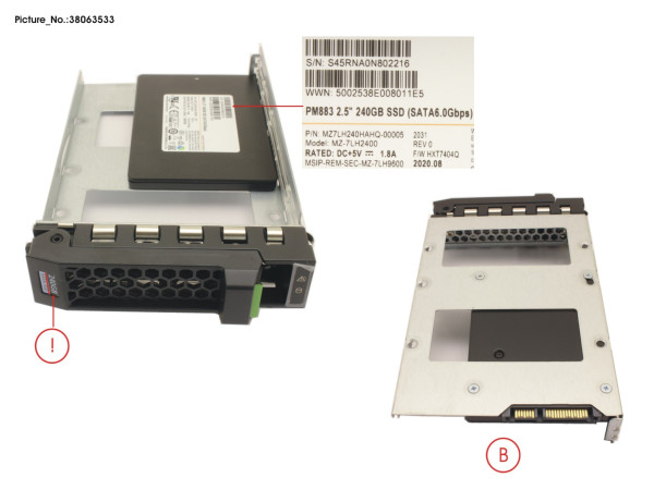 SSD SATA 6G RI 240GB IN LFF SLIM