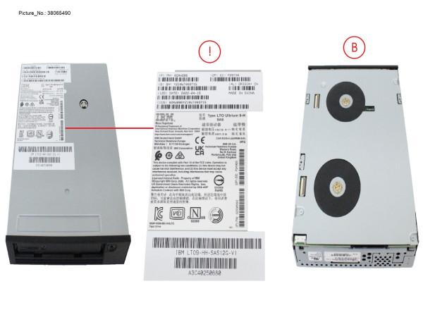 LTO9 18.0TB 300MB/S SAS 12GB