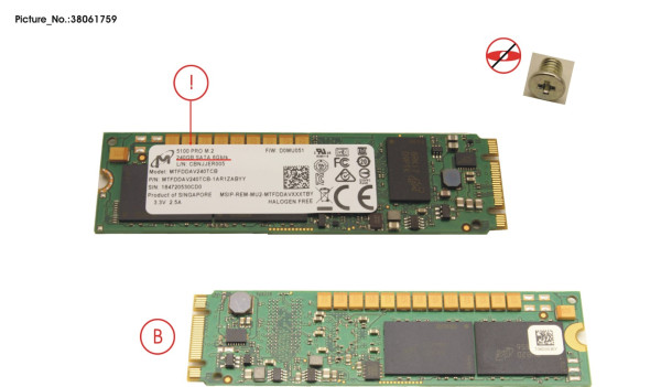 SSD SATA 6G 240GB M.2 N H-P FOR VMWARE