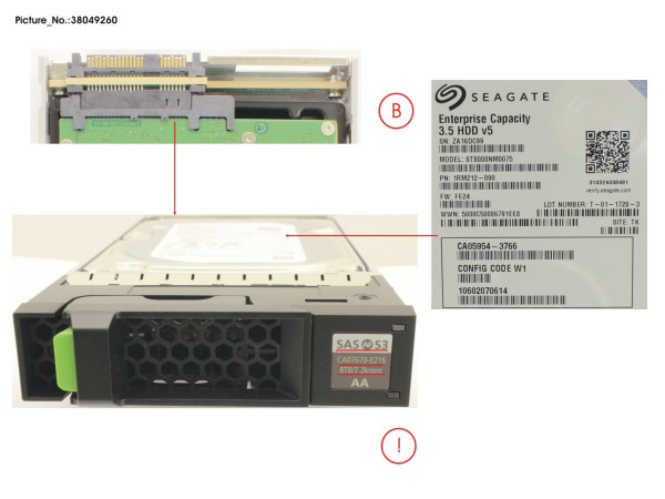 DX S3 HD NLSAS 8TB 7.2 3.5 AF X1