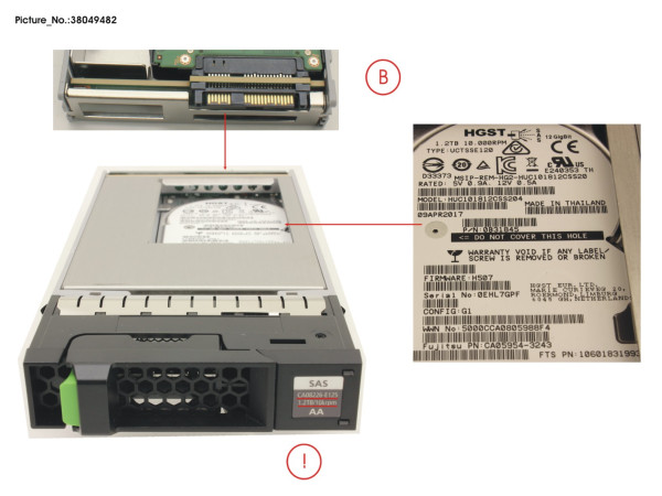 DX60 S4 HD DRIVE 3.5'1.2TB 10K