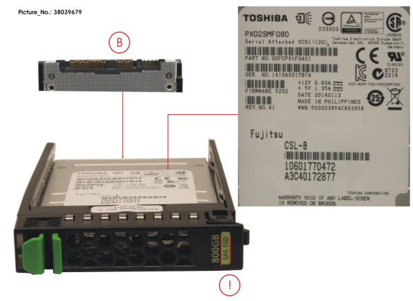 SSD SAS 12G 800GB MAIN 2.5' H-P EP