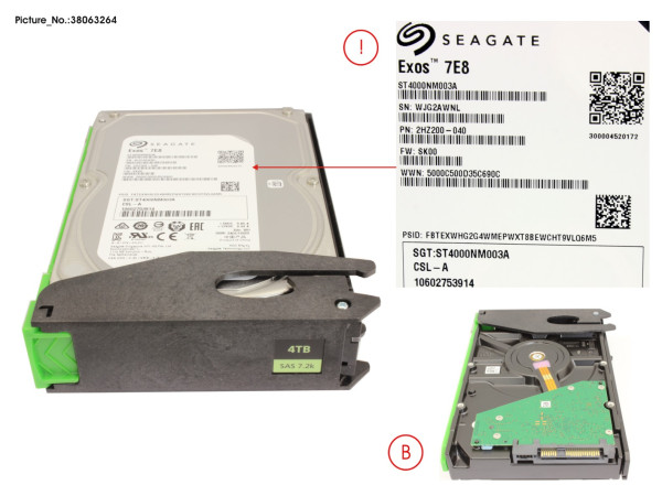 JX60 S2 HD SAS 4TB 7K2 12G 512N