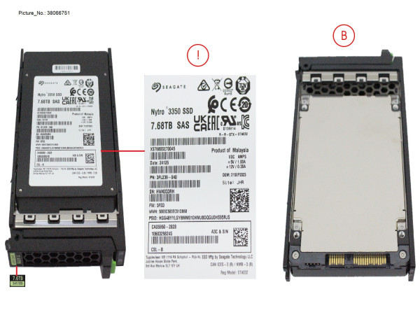 SSD SAS 12G RI 7.68TB IN SFF SLIM