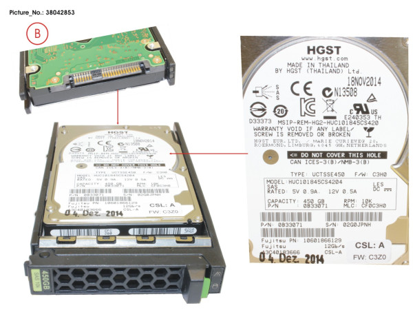 HD SAS 12G 450GB 10K 512E HOT PL 2.5' EP