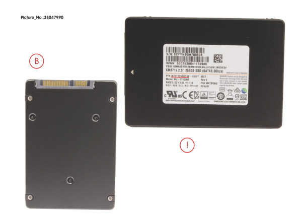 SSD S3 256GB 2.5 SATA (7MM) (OPAL)