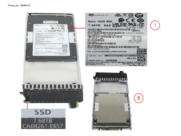 DX/AF FIPS SSD SAS 2.5" 7.68TB 12G