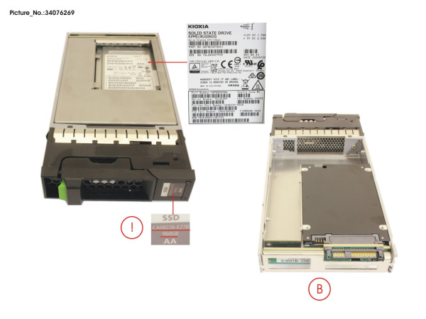 DX S3/S4 SSD SAS 3.5" 960GB DWPD1 12G