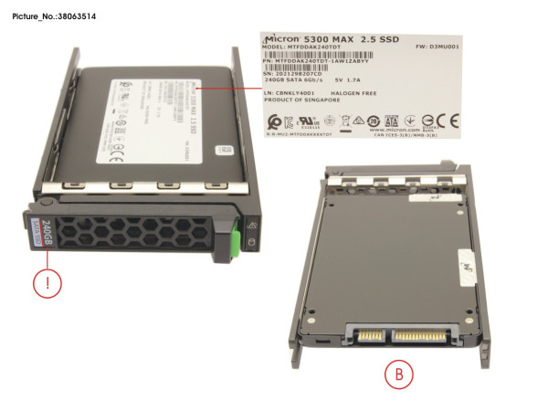 SSD SATA 6G 240GB MU SFF SLIM