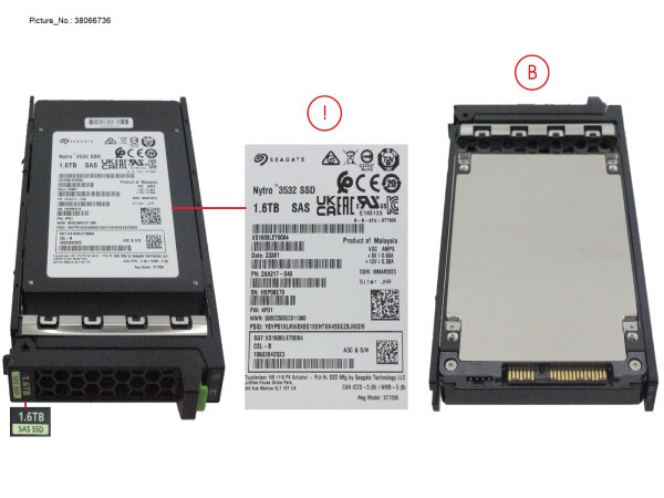 SSD SAS 12G MU 1.6TB IN SFF SLIM