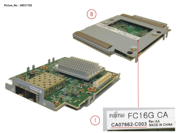 DX100/200 S3 CA FC 2P 16G WO SFP