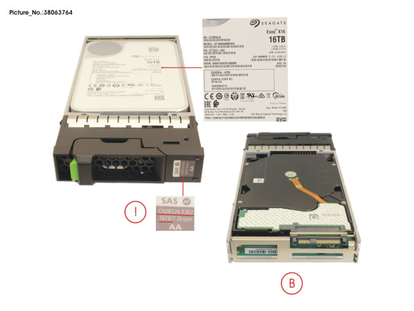 DX FIPS NLSAS HD DRIVE 3.5" 16TB 7.2K