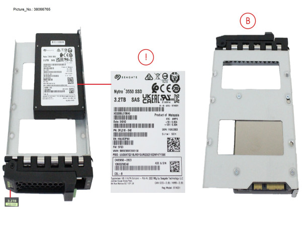 SSD SAS 12G MU 3.2TB IN LFF SLIM